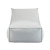Outdoor Bean Bag Lounge Chairs Set of 2, Water-Resistant Foam Filled Seats with Light Gray Fabric for Patio, Garden, or Indoor Use-The Pop Home - 4 of 4