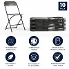 Alamont 10pk Plastic Folding Chairs - 3 of 4