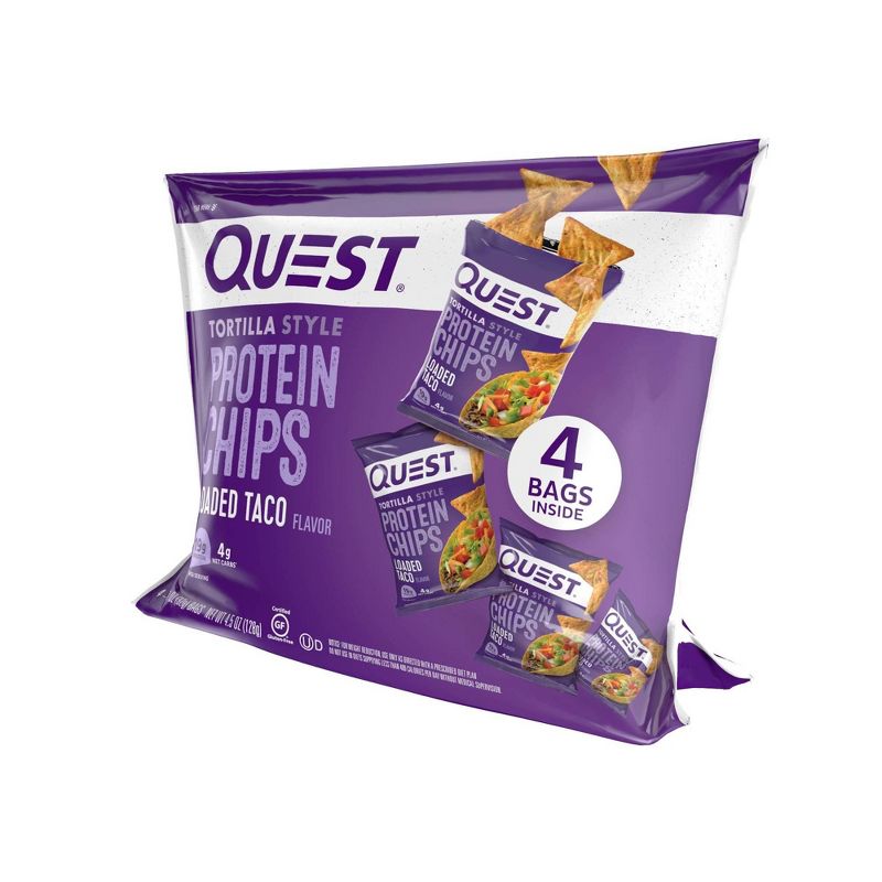 Quest Nutrition Tortilla Style Protein Chips - Loaded Taco, 4 of 14
