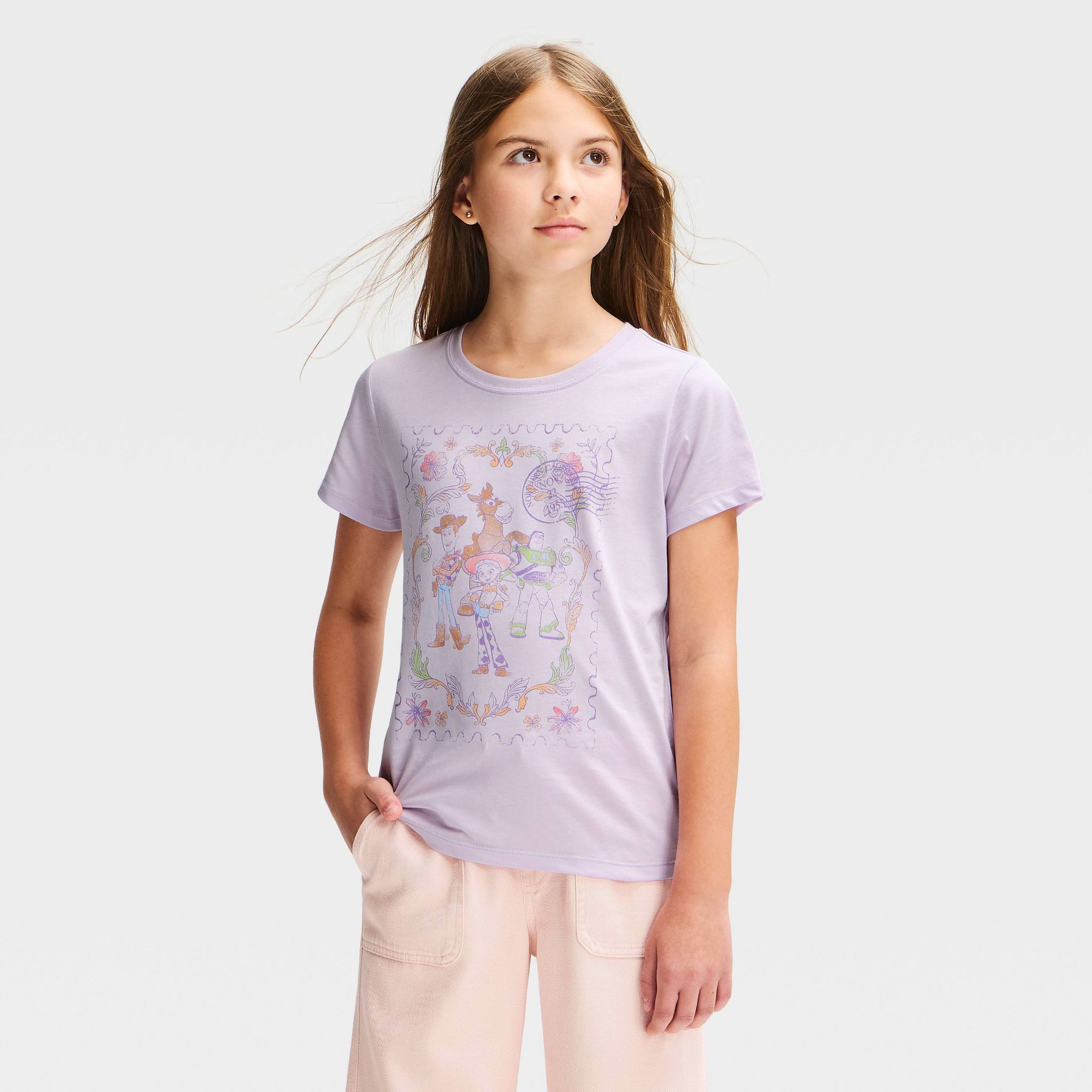 Girls' Disney Pixar Toy Story Short Sleeve Graphic T-Shirt