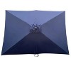 6 x 9ft Patio Umbrella Outdoor Waterproof Umbrella with Crank and Push Button Tilt without flap - 3 of 4