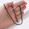 3mm/5mm Herringbone Choker Necklace, 12.5/15/18, Stainless Steel/Sterling Silver, Silver/Yellow Gold/Rose Gold/Black, Comes with Box - 4 of 4