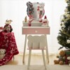 KTMBDW Kids Vanity Table and Chair Set, Girls Vanity Set with Stool, Mirror, Makeup Dressing Princess Table with Drawer for Little Girls - 2 of 4