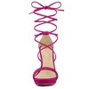 Allegra K Women's Platform Stiletto Heels Lace Up Sandals - 2 of 4