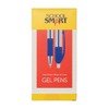 School Smart Retractable Gel Pens with Grip, Blue Ink, Pack of 12 - 3 of 4