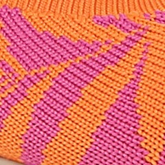 paradise pink/orange leaf print