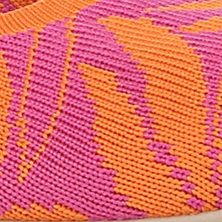 paradise pink/orange leaf print