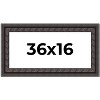 PosterPalooza | Panoramic 3.5" Wide Ornate Black Frame - UV Acrylic, Foam Board Backing, Hanging Hardware - 2 of 4