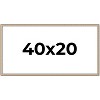 PosterPalooza | Panoramic Minimalist Silver Picture Frame - UV Acrylic, Foam Board Backing, Hanging Hardware - 2 of 4