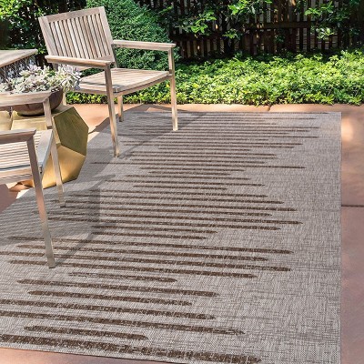 JONATHAN Y Zolak Berber Stripe Geometric Indoor/Outdoor Area Rug