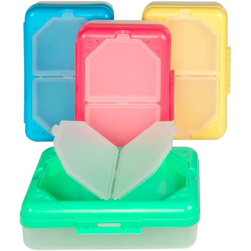 C-Line Storage Box with 3 Compartments, Colors Vary, 1 of 4