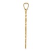 Black Bow Jewelry 14k Yellow Gold Eastern Orthodox Cross Pendant, 18 x 34mm - 2 of 4