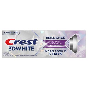 Crest 3D White Brilliance Vibrant Toothpaste - Peppermint - 4.6oz - 1 of 4
