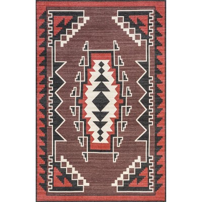 Nuloom Adrena Bold Boho Pet Friendly Machine Washable Area Rug