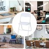 Whizmax Folding Chairs, Outdoor & Indoor Event Portable Metal Folding Chairs with Cushion, Non-Slip Feet Pads Stackable Chairs - 4 of 4