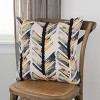 20"x20" Oversize Chevron Poly Filled Square Throw Pillow Gold - Rizzy Home - image 2 of 4