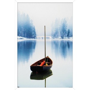 Trends International Ata Alishahi - A Boat Framed Wall Poster Prints - 1 of 4