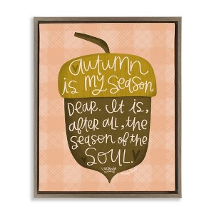 Stupell Industries Autumn Season Of My Soul Floating Frame Canvas Art, Brown, 25" x 31" - 1 of 4