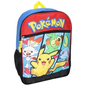 Pokemon Sword and Shield Starters Molded Bottom 16" Backpack - 1 of 4