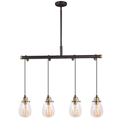 Vaxcel Kassidy 4 - Light Pendant in  Black