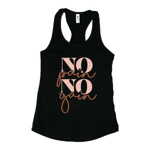 Simply Sage Market Women's No Pain No Gain Racerback Tank - 1 of 4
