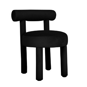 TOV Furniture Carmel Velvet Dining Chair Black - 1 of 4
