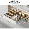 Expandable Pull Out Cabinet Organizer, 16.5" Deep Expandable(12.59"-20.47") Slide Out Drawers, Expandable Cabinet Pull Out Shelves, 3 rails, white - 3 of 4
