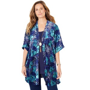 Catherines In-Vogue Velvet Duster - 1 of 4