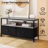 50" TV Stand Dresser with Storage, Media Console with Drawers and Shelves for Living Room, Bedroom - 4 of 4