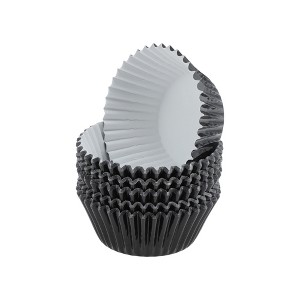 Unique Bargains Solid Color Disposable Baking Cups Aluminum Foil Greaseproof Paper 1.97"x1.18" 100 Pcs - 1 of 4