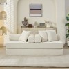 TIRAMISUBEST Convertible Floor Sofa Bed - Chenille Folding Mattress Couch w/Armrest for Living Room, Bedroom & Studio - 4 of 4