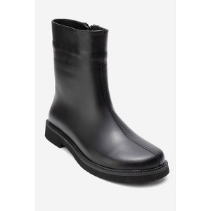 Lucano - Black Leather Ankle Boot (Women) black leather 5.5 Forever & Always Shoes US - 1 of 4