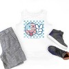 The Juniper Shop SmileyWorld Patriotic Checkered Peace Youth Tank Top - 3 of 4