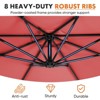 Kumasinova 9.8FT Offset Patio Umbrella with Easy Tilt&Crank,Outdoor Umbrella with UV Protection,Market Umbrella with 8 Ribs for Pool&Beach - 3 of 4