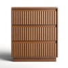 Koligey 3-Drawer Dresser 27.5"W Single Dresser With Waveform Fluted Panel - 2 of 4