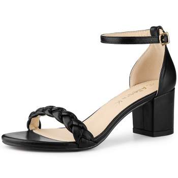 Perphy Platform Slingback Chunky Heel Sandals For Women Black 7.5 : Target