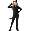 Joyfy Black Cat Halloween Costume Outfits for Girls, Kids Cat Outfit Set with Tail, Child Halloween Bodysuit Costume for Cosplay Dress Up Party - 2 of 4