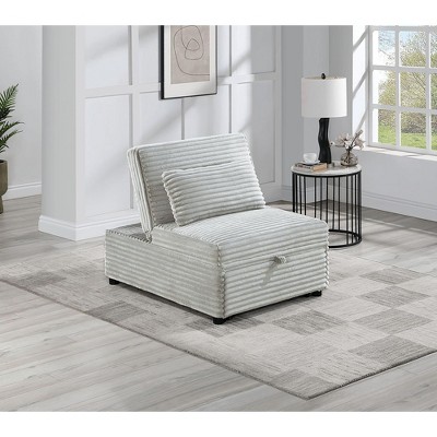 NicBex Couches for Living Room Modern Armless Convertible Sofa Bed Upholstered Hidden Pull-out Couch for Apartment