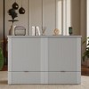 Full Size Murphy Bed with USB Ports and Storage Drawers, Foldable Wall Bed with Pulley System for Small Spaces - 4 of 4