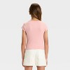 Girls' Short Sleeve Ribbed T-Shirt - art class™ - 2 of 3