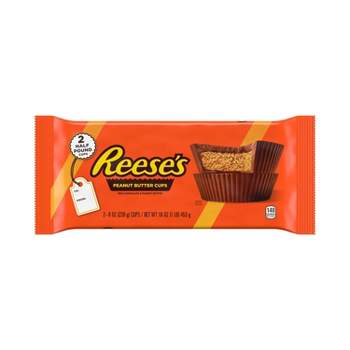 REESE'S Milk Chocolate Peanut Butter Half-Pound Holiday Candy Cups - 2ct/16oz