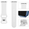 Worryfree Gadgets Silicone Sports Band for Apple Watch 42/44/45mm iWatch Band Series 8 7 6 5 4 3 2 1 & SE - 4 of 4