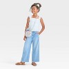 Girls' Smocked Floral Flutter Sleeve Top - Cat & Jack™ - 3 of 3