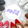 Unique Bargains Silicone Heel Support Cup Pads Orthotic Insole Plantar Care Heel Pads 12Pcs PU Clear Beige Purple - 3 of 4
