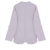 Womens Casual Blazer Jackets Roll Up Long Sleeve Open Front Jacket Loose Fit Longline Blazer Work Office Business Blazers - 3 of 4