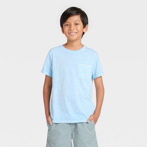 Boys' Short Sleeve Washed Pocket T-Shirt - Cat & Jack™ - 1 of 3