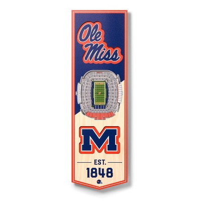 NCAA Ole Miss Rebels 6"x19" Stadium Banner