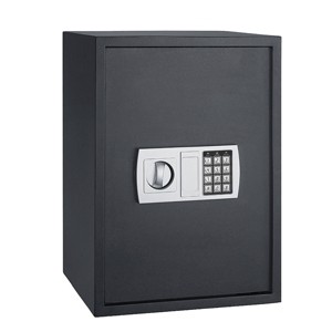 Deluxe Electronic Digital Safe Black - Fleming Supply: Fire-Resistant Security Safe, Dual Lock, Steel, No Assembly Required - 1 of 4