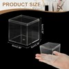 Unique Bargains Acrylic Cube Storage Collectible Display Boxes 2 Pcs Clear - 2 of 4