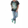 Women's Long Live Tee Shirt Tunic Dress - Zutter - 2 of 2